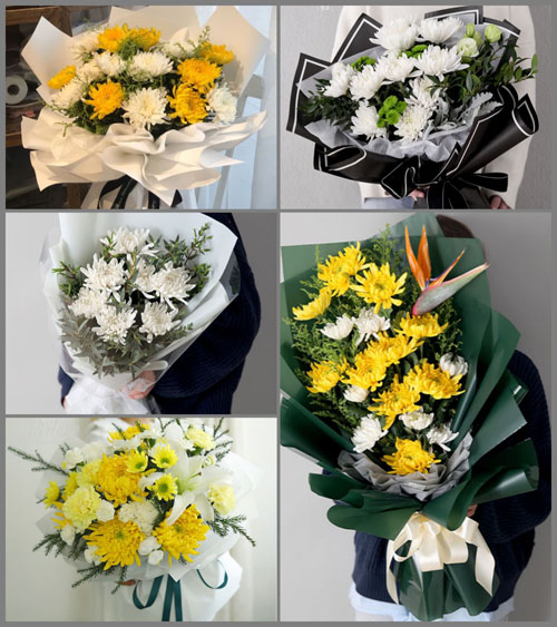 广东揭阳市揭西县金和镇白事花束代送